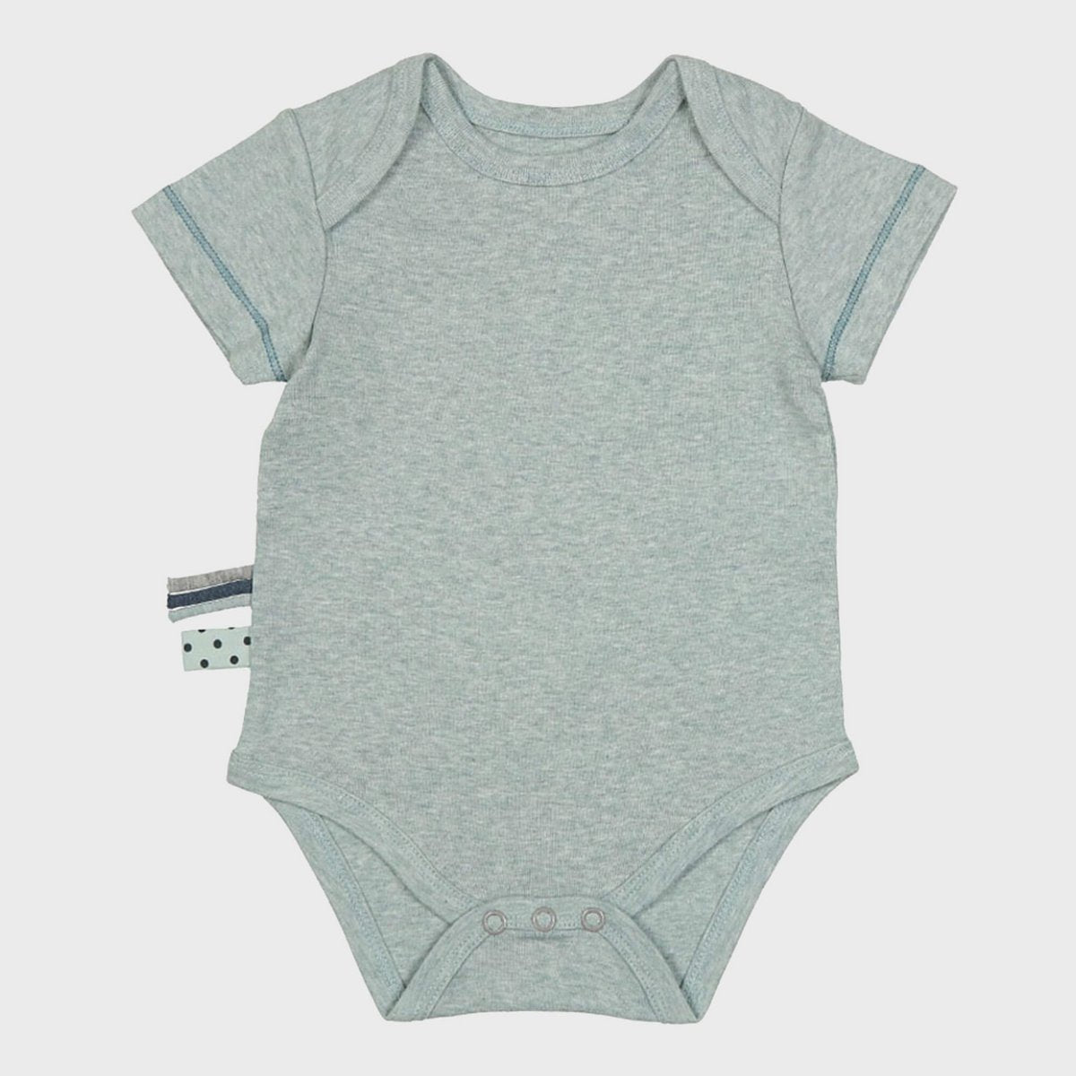 Body met korte mouwen – Aqua Melange (OrganicEra)