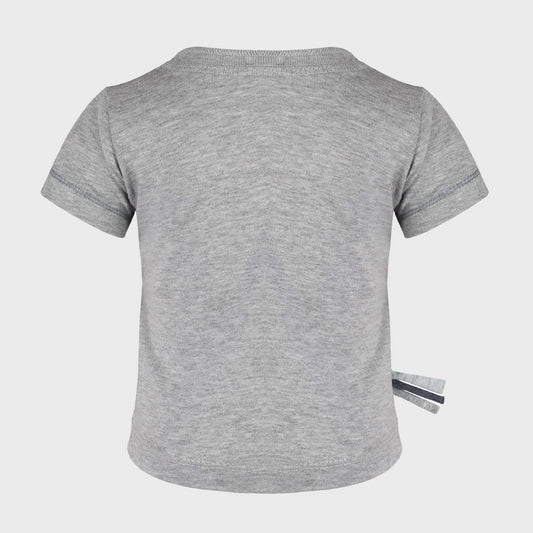T-shirt met strepen – Gray Melange (OrganicEra)