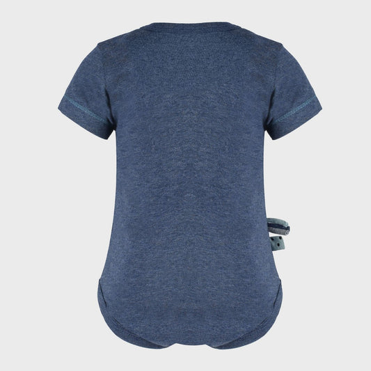 OrganicEra – Romper Korte Mouwen – Indigo Melange