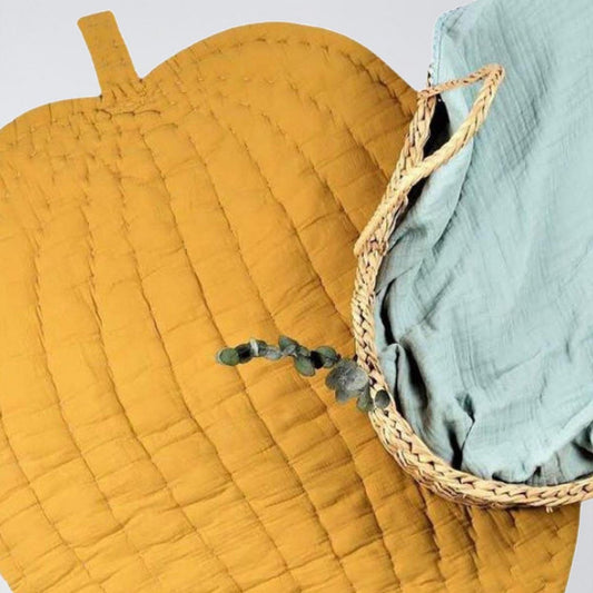 Bladmat van biologisch mousseline – zacht & natuurlijk