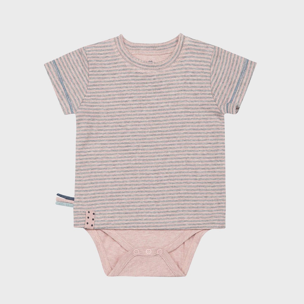 OrganicEra – Lichaamsshirt met Korte Mouwen – Rose Melange