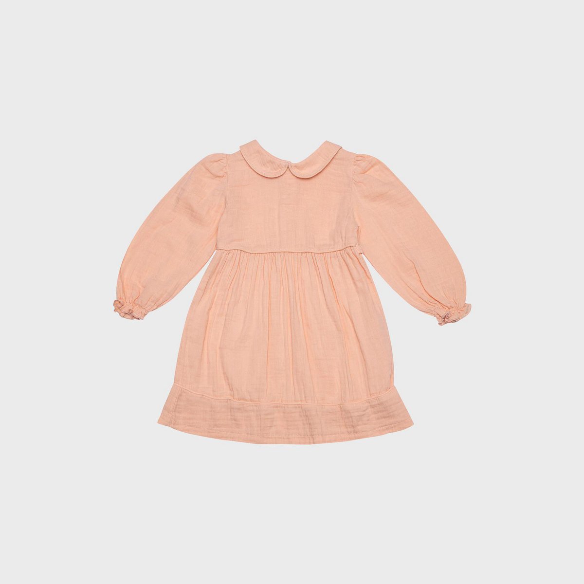 Mousseline babyjurk met Peter Pan-kraag – Biologisch katoen (OrganicEra)