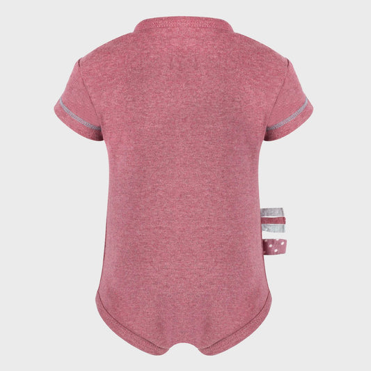 Body met korte mouwen – Bordeaux Melange (OrganicEra)