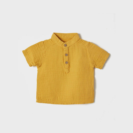 OrganicEra – Mousseline Shirt met Korte Mouwen (100% Biologisch Katoen)