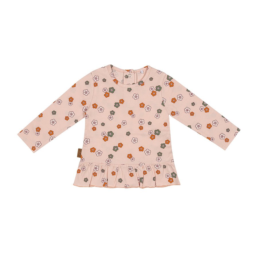 Flowerpower-shirt | Roze