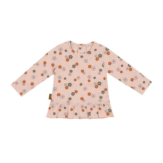 Flowerpower-shirt | Roze