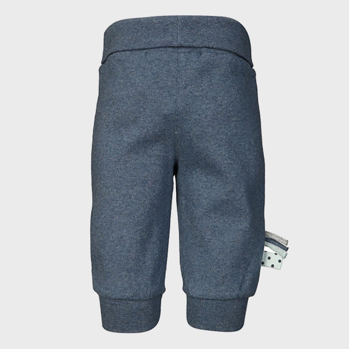 OrganicEra Slip-on Babybroek – Indigo Melange (Biokatoen Rib)