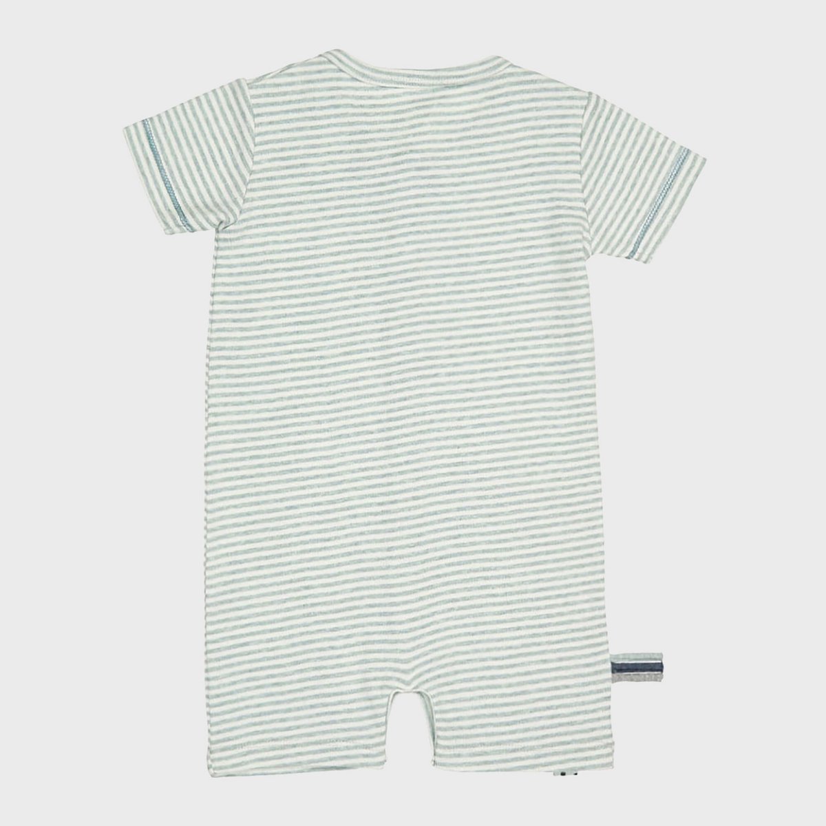 OrganicEra – Gestreepte Romper Aqua Melange