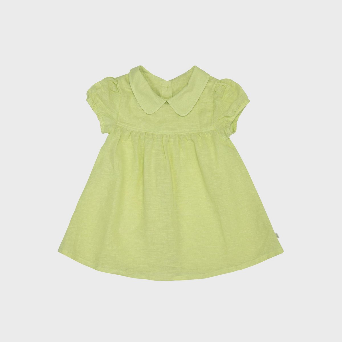 OrganicEra – Babyjurk met Peter Pan-kraag (Apple Green)