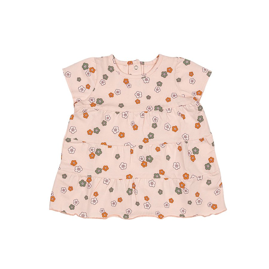 Flower Power ruffle jurk – vrolijk & speels