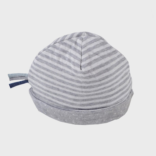 Omkeerbare babybeanie – Grijs (OrganicEra)