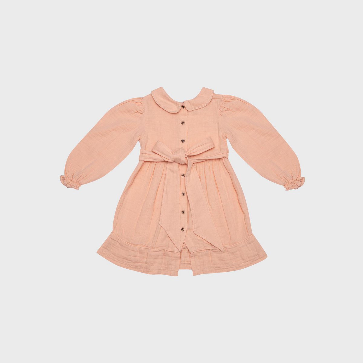 Mousseline babyjurk met Peter Pan-kraag – Biologisch katoen (OrganicEra)