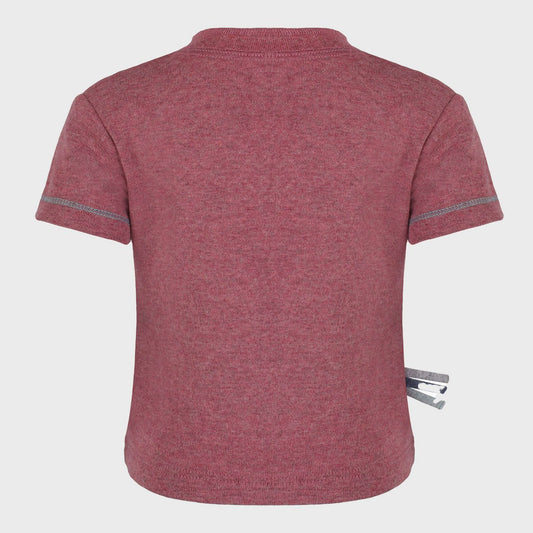 OrganicEra T-shirt – Bordeaux Melange (Ribkatoen)