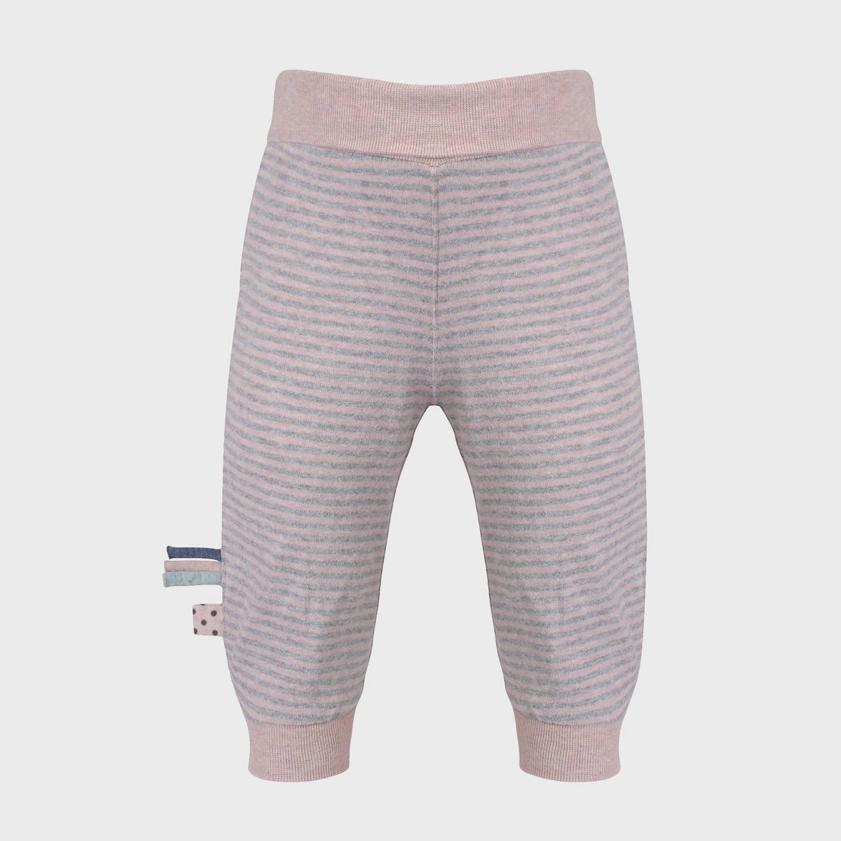 Slip-on broek – Rose Melange gestreept | OrganicEra
