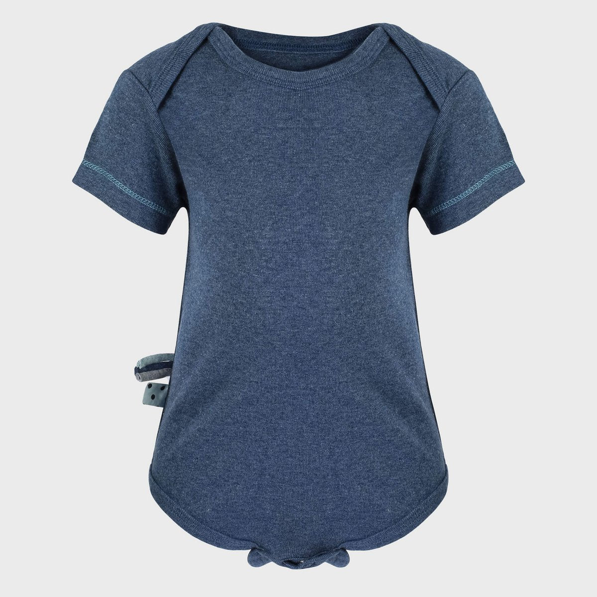OrganicEra – Romper Korte Mouwen – Indigo Melange