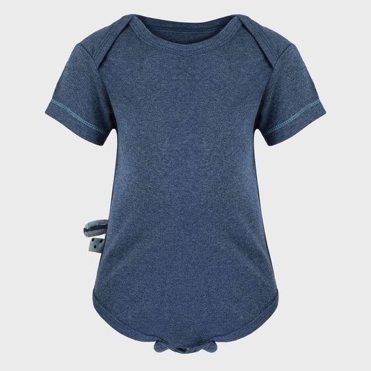 OrganicEra – Romper Korte Mouwen – Indigo Melange