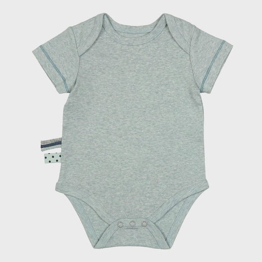 Body met korte mouwen – Aqua Melange (OrganicEra)