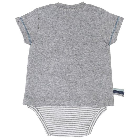 T-shirtbody met korte mouwen – Grijs (OrganicEra)
