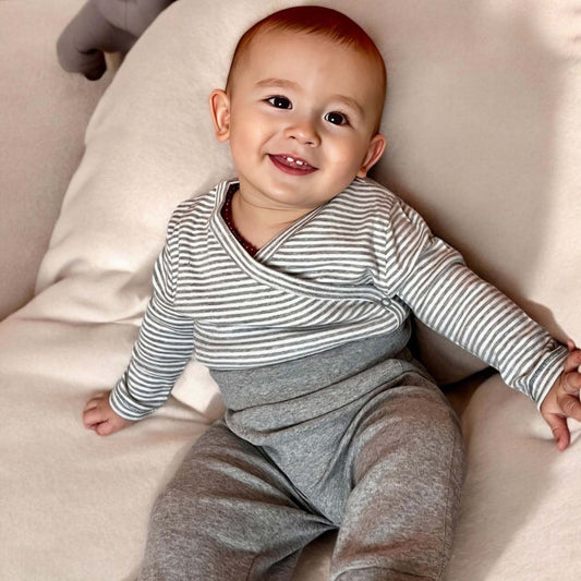 Slip-on broek – Gray Melange | OrganicEra