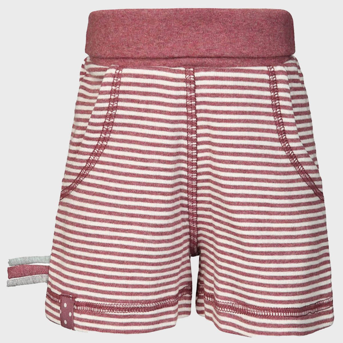 OrganicEra – Biologische pull-on babyshorts (Bordeaux Melange)