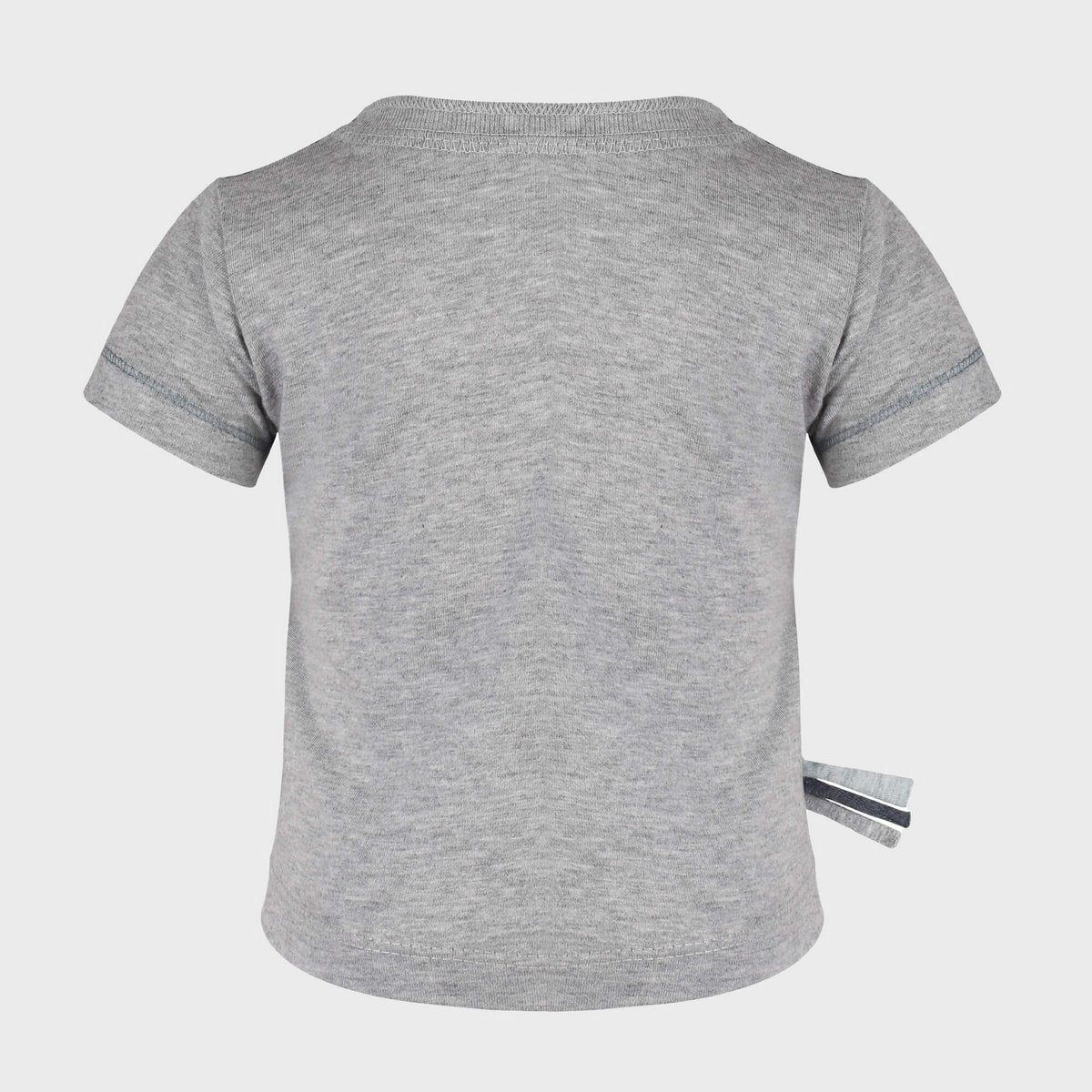 T-shirt met strepen – Gray Melange (OrganicEra)