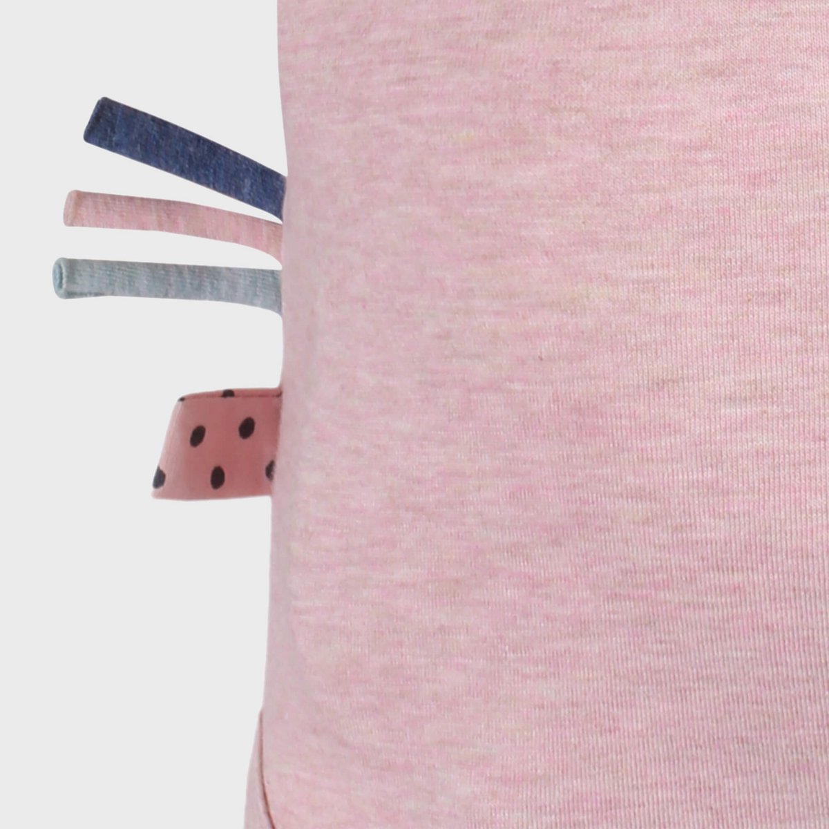 Wikkelbody met korte mouwen – Rose Melange (OrganicEra)