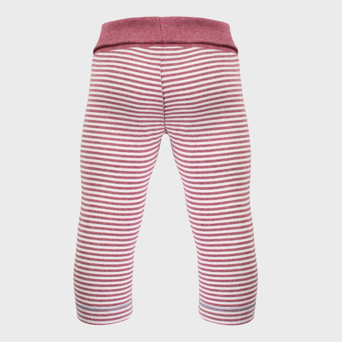 Unisex Leggings – Gestreepte Bordeaux Melange (OrganicEra)