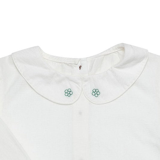 Geborduurde meisjesblouse – Biologisch katoen (OrganicEra)
