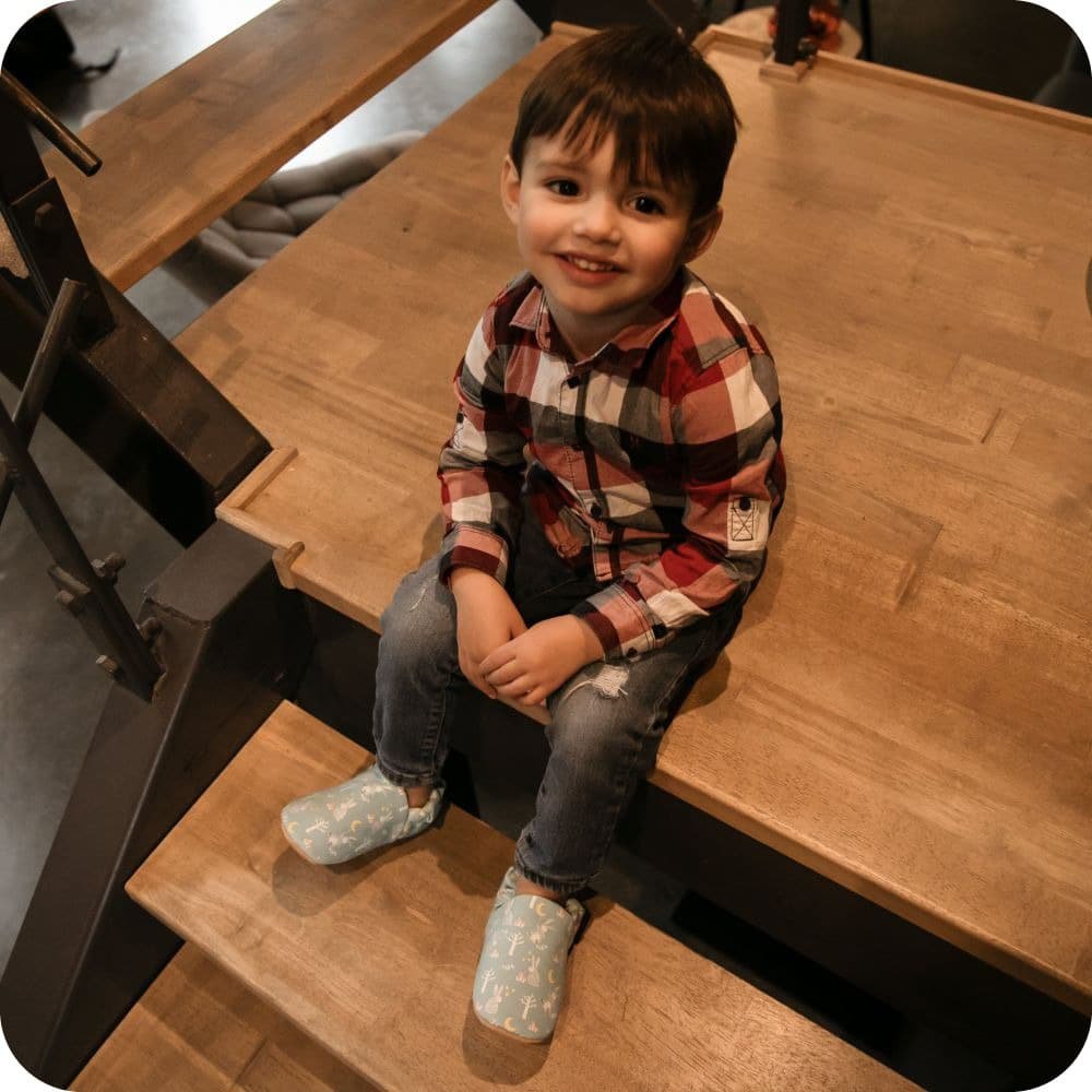 Babyslofjes van konijnenkatoen