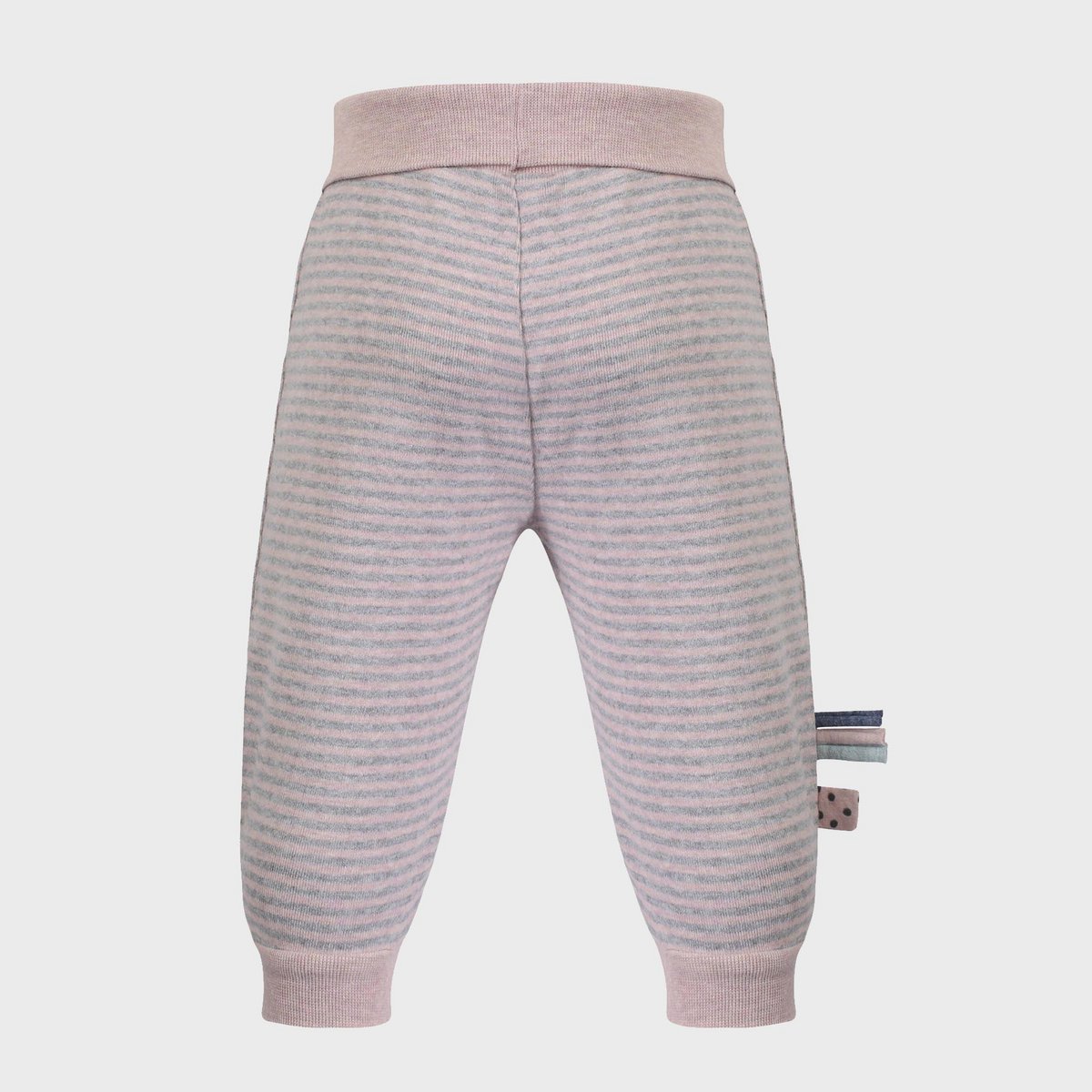 Slip-on broek – Rose Melange gestreept | OrganicEra