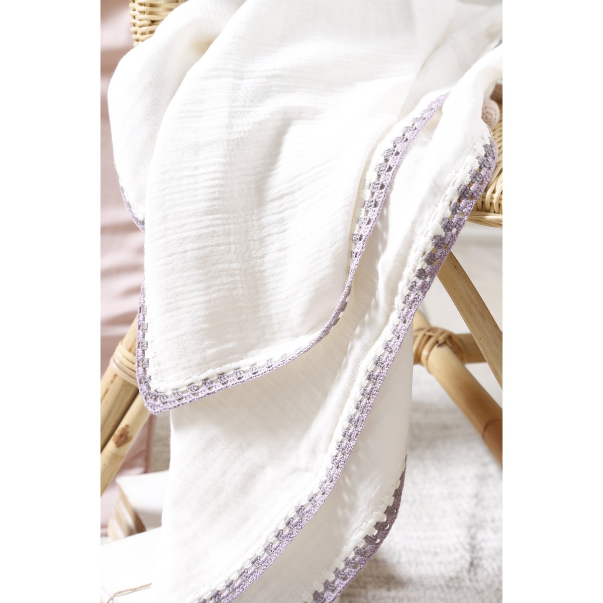 Mousseline babydeken – 4-laags, ademend & GOTS-gecertificeerd