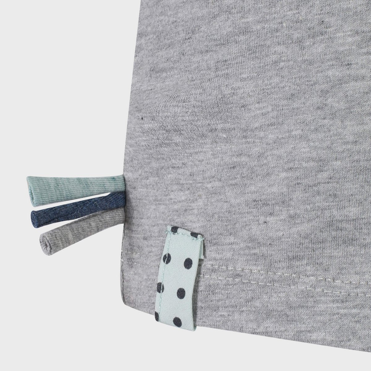 T-shirt met strepen – Gray Melange (OrganicEra)