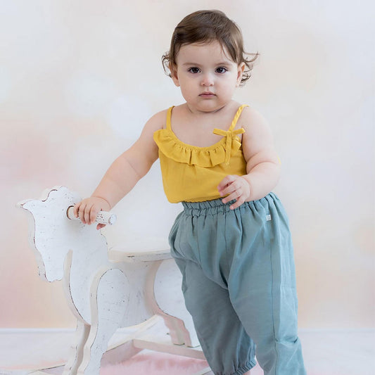 OrganicEra Baby Bodysuit met Spaghetti-bandjes – Biokatoen & Hennep