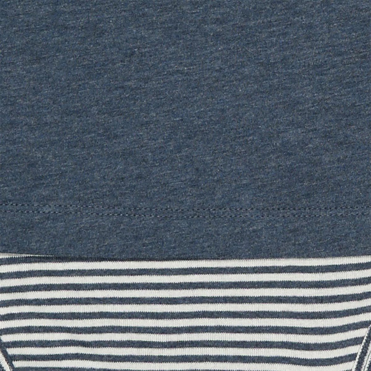 Lichaamsshirt met korte mouwen – Indigo Melange | OrganicEra