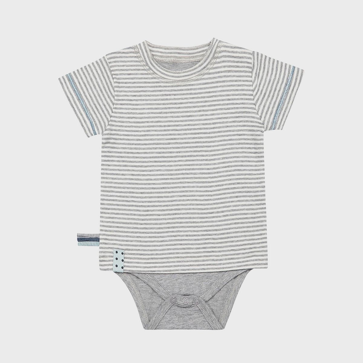 OrganicEra 2-in-1 Shirt & Body – Grijze Melange (Biokatoen)