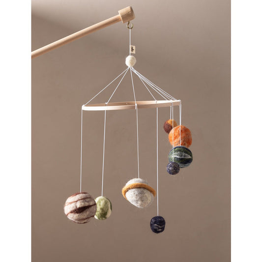 Solaris Babymobiel – Handgemaakte vilten planeten