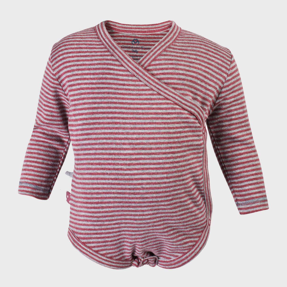 OrganicEra – Overslagromper Lange Mouwen – Bordeaux Melange