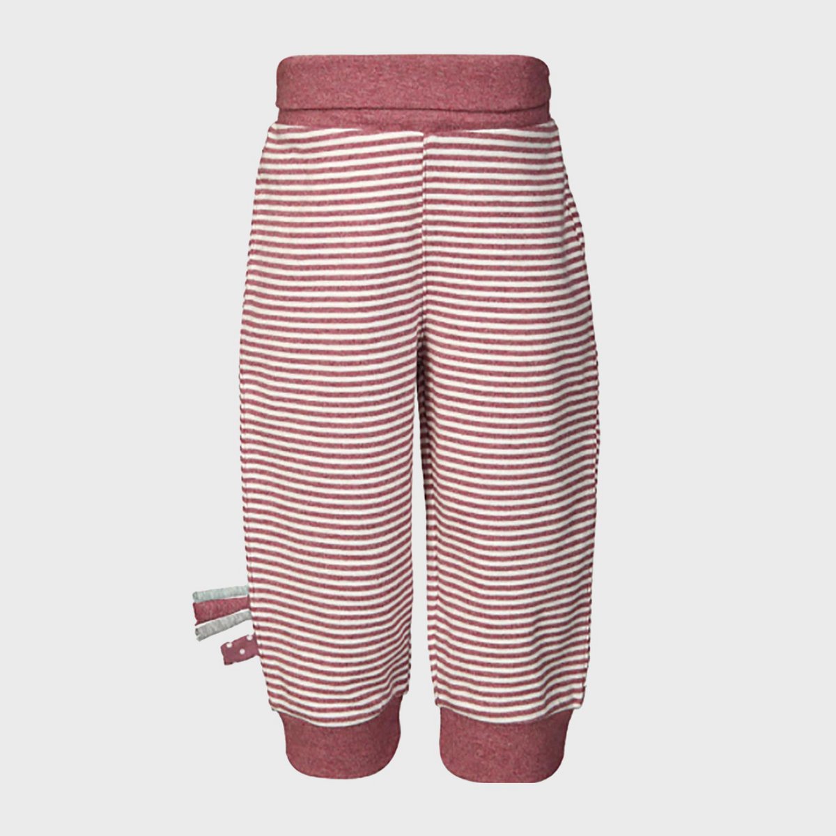 Zachte slip-on babybroek – Bordeaux Melange