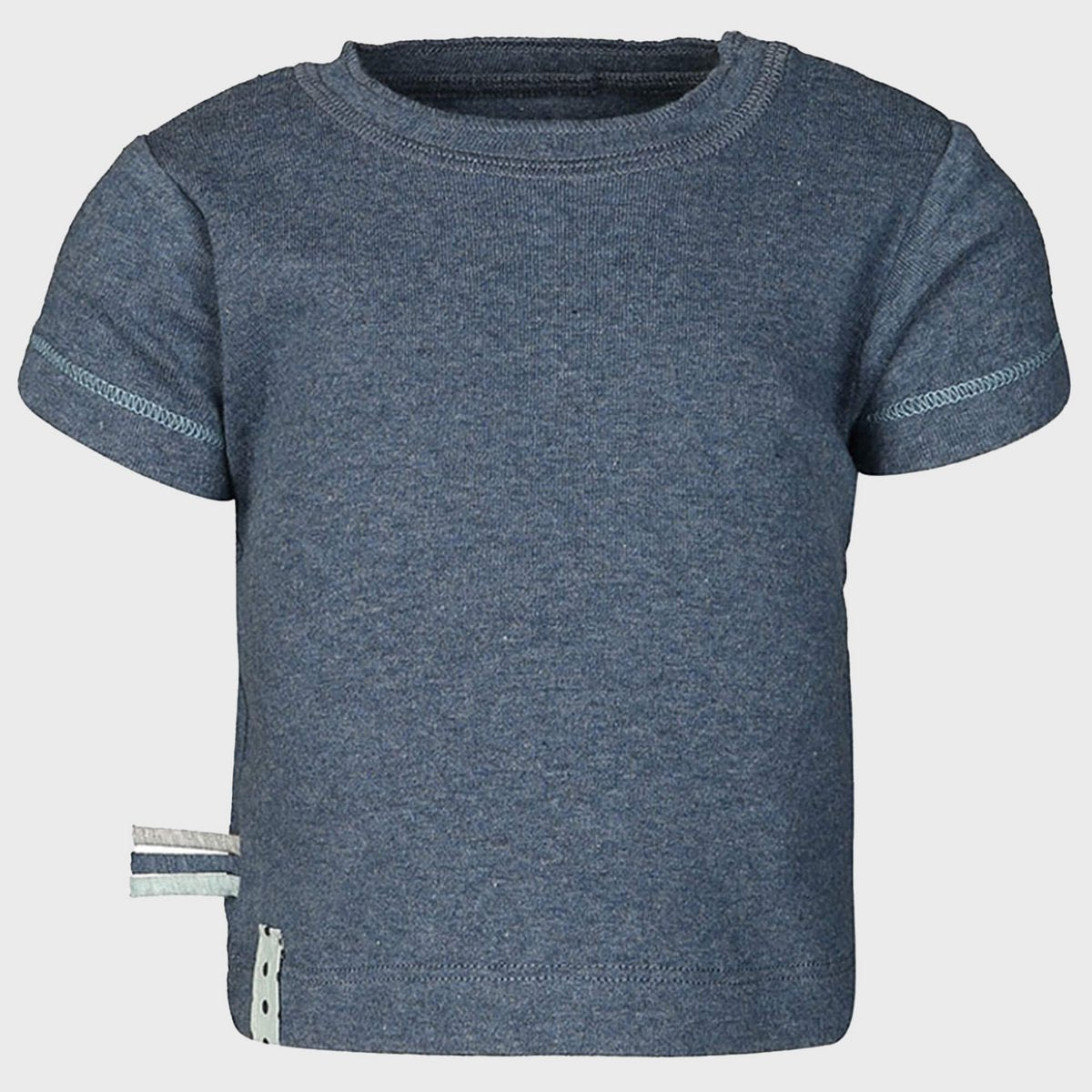 Comfortabel en casual T-shirt in Indigo Melange – OrganicEra