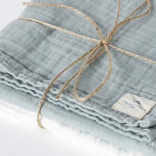 Set van 2 mousseline babydoeken – Biologisch katoen (OrganicEra)