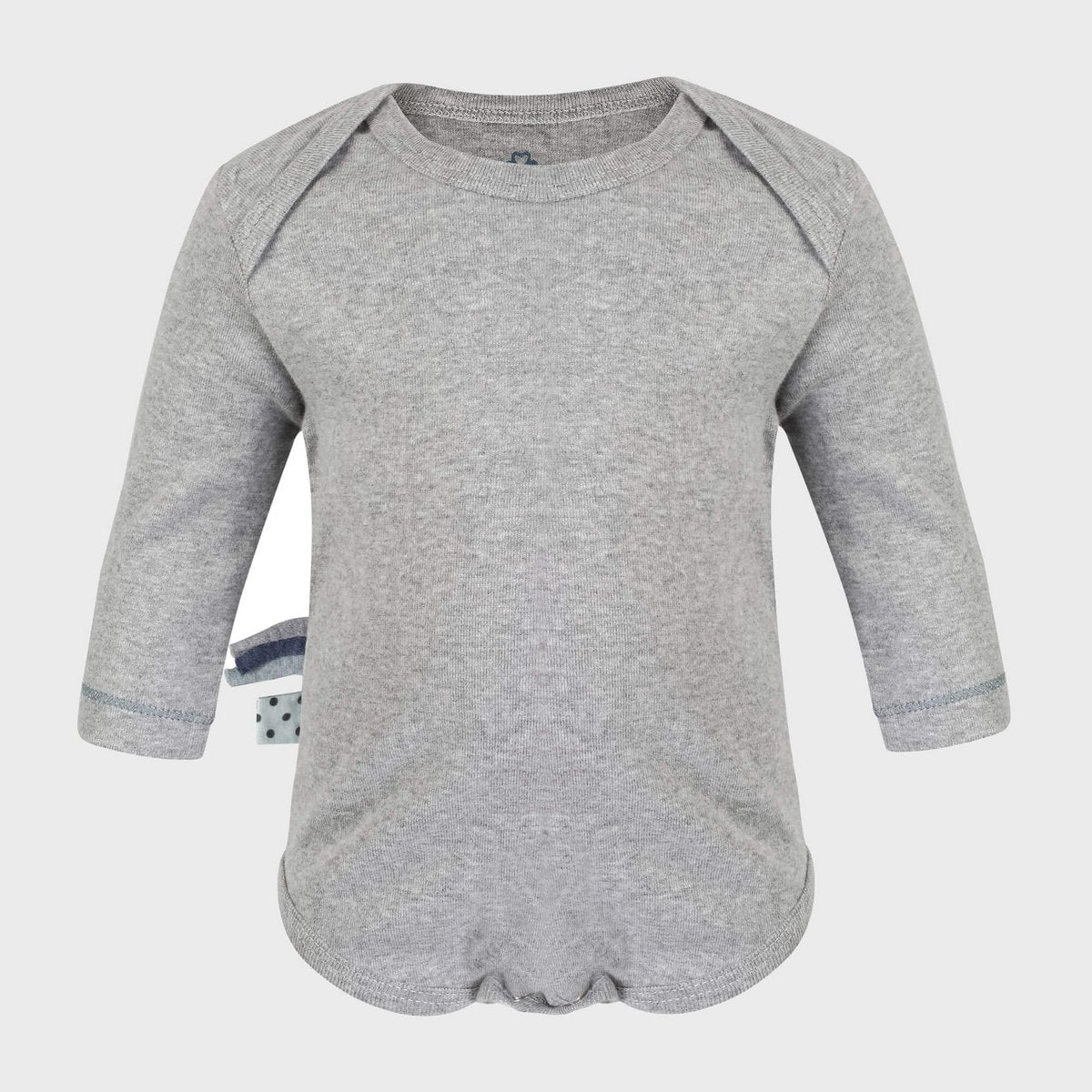 Lange mouwen body – Grijze Melange | OrganicEra