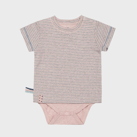 OrganicEra – Lichaamsshirt met Korte Mouwen – Rose Melange