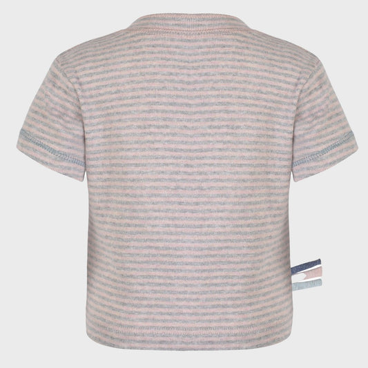 Gestreept T-shirt – Rose Melange | OrganicEra