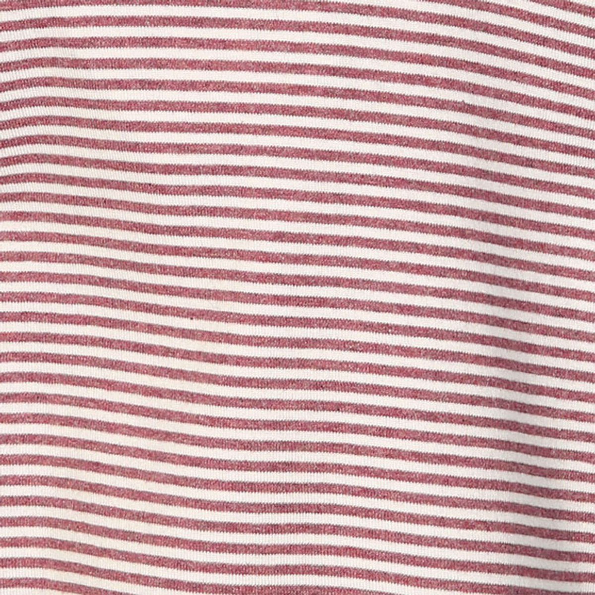 Gestreept T-shirt – Bordeaux Melange | OrganicEra