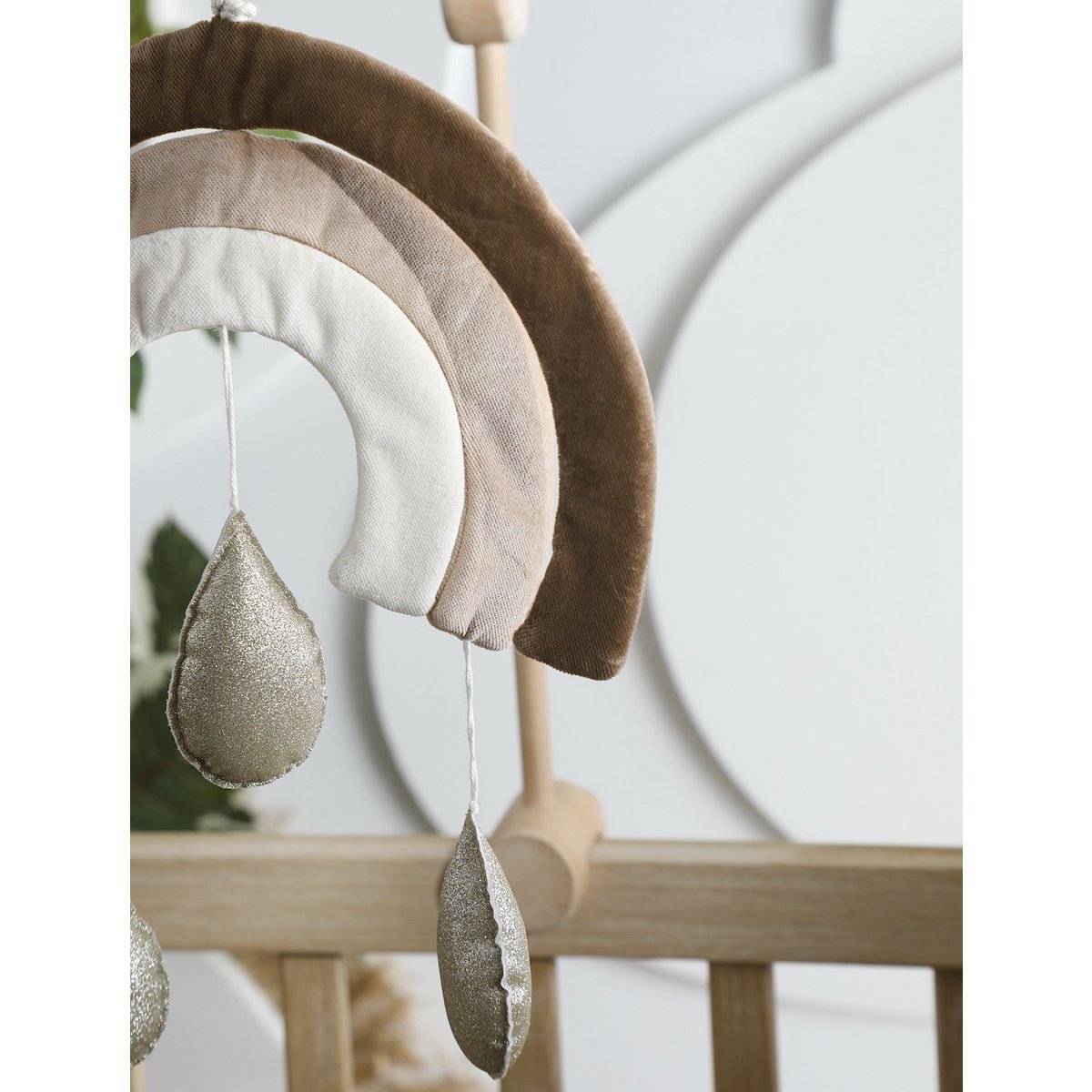 Wanddecoratie IRIS regenboog – zacht & warm