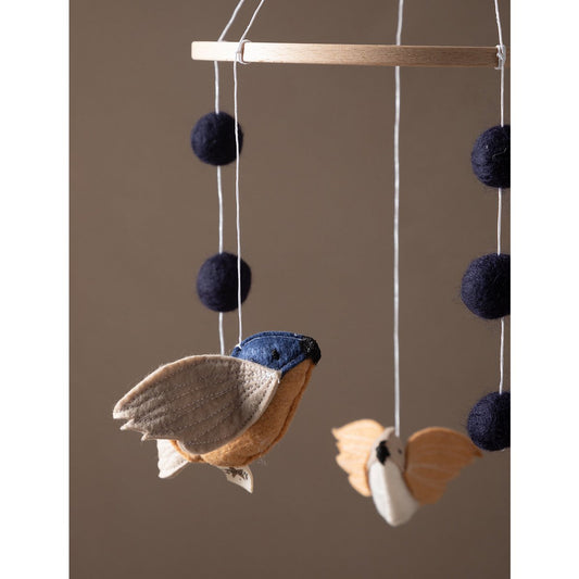 Nils Babymobiel – Handgemaakte vilten vogels