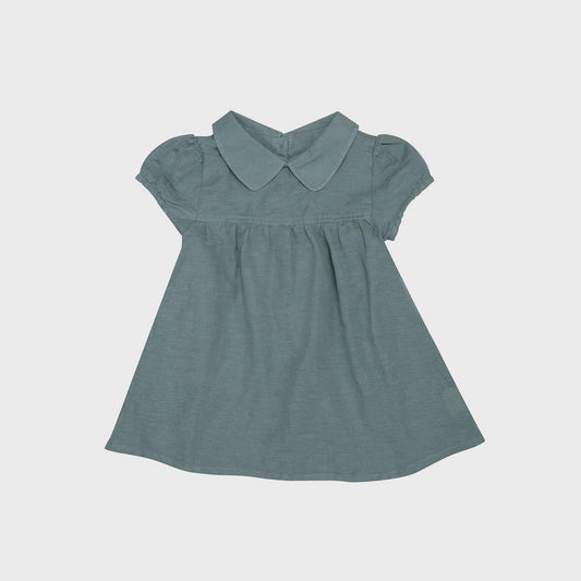 OrganicEra – Babyjurk met Peter Pan-kraag (Era Blue)