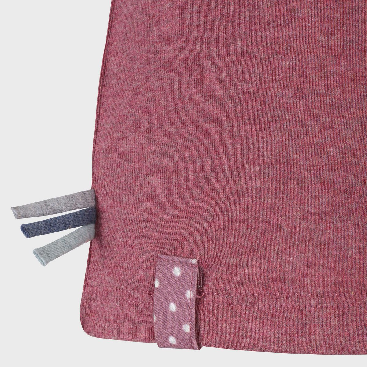 OrganicEra T-shirt – Bordeaux Melange (Ribkatoen)