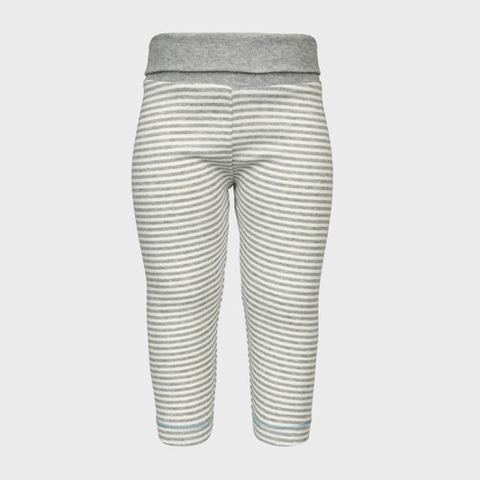 Comfortabele baby legging in grijze ribmelange – OrganicEra