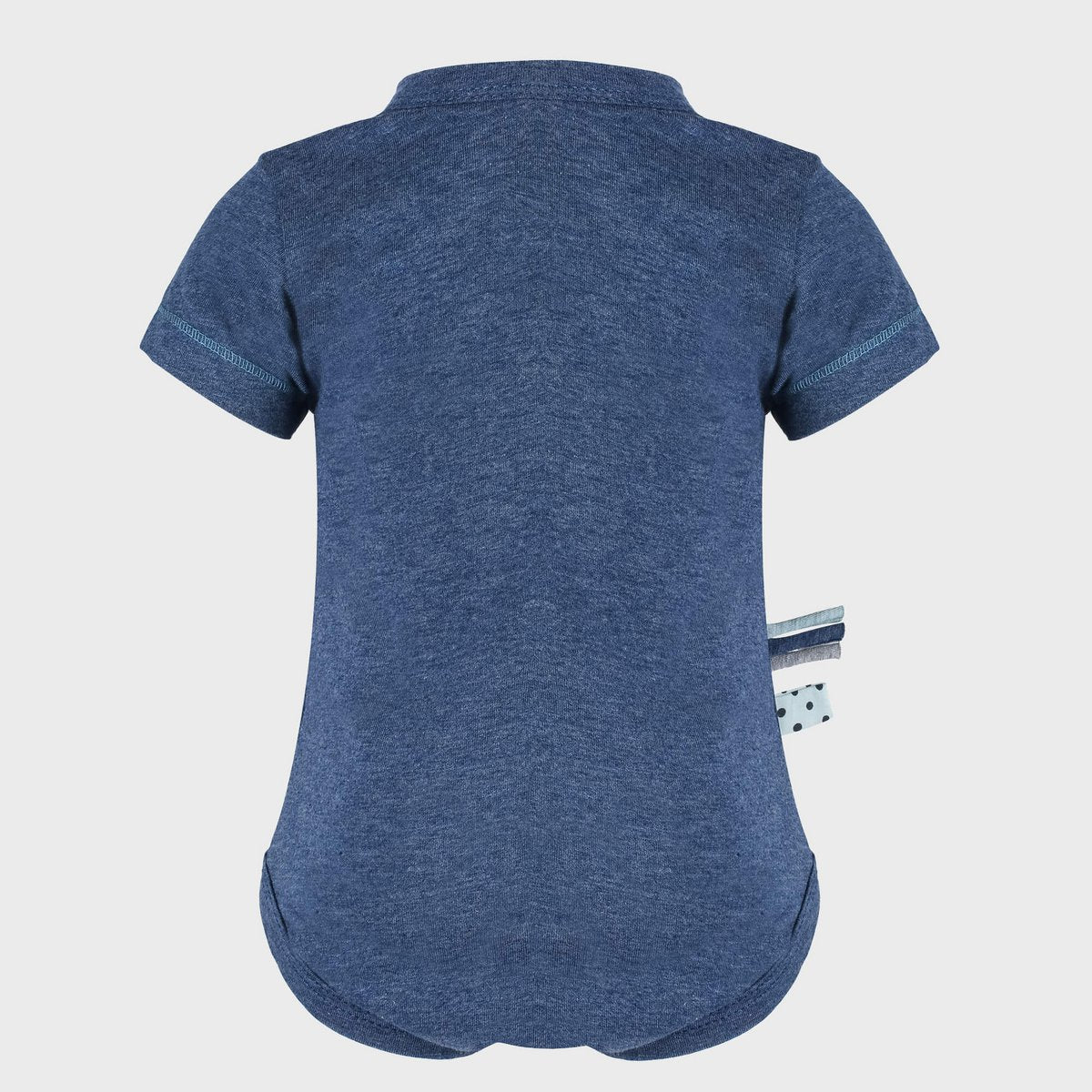 OrganicEra – Overslagromper met korte mouwen (Indigo Melange)